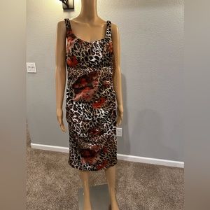 Leopard with flowers size 14